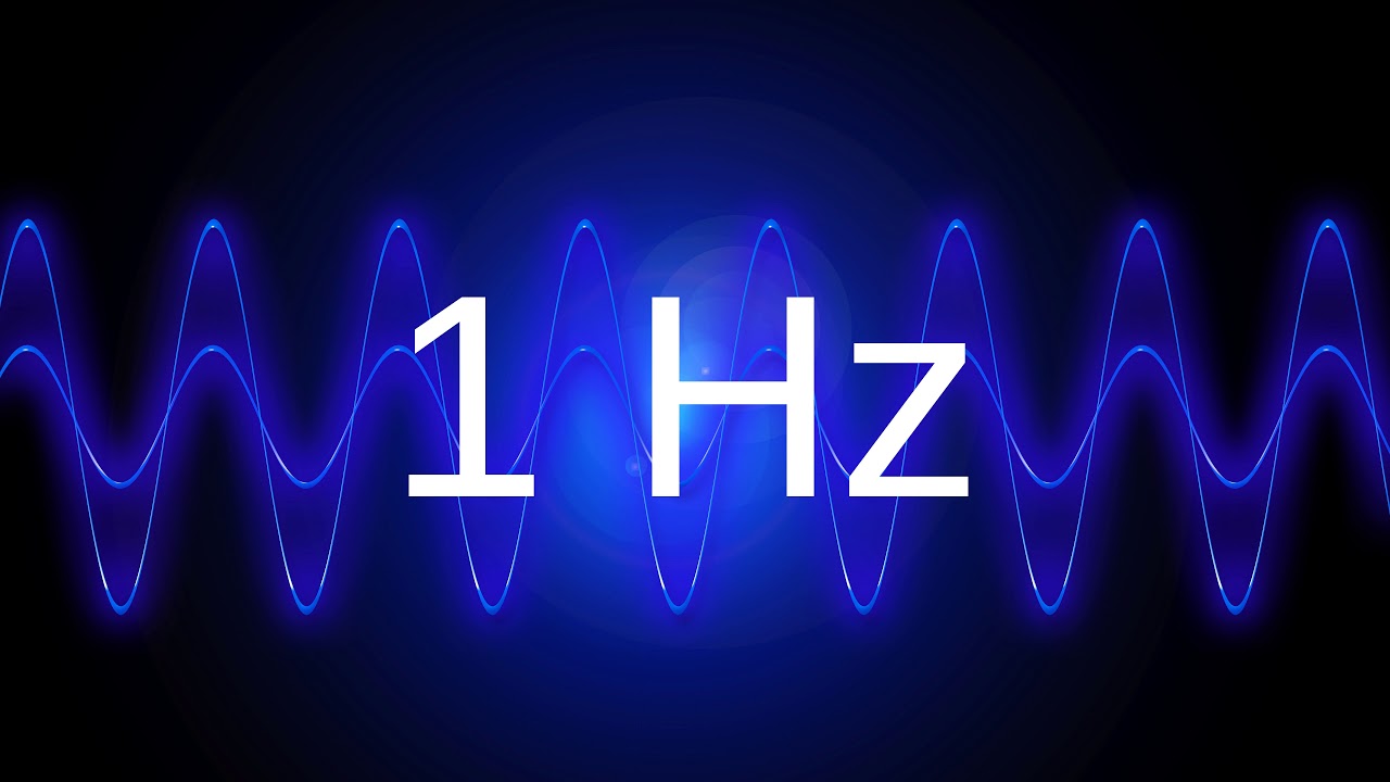 1 Hz clean pure sine wave BASS TEST TONE frequency