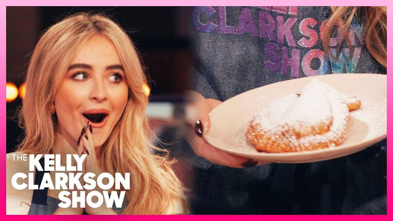 Sabrina Carpenter Tries Making Fried Apple Pie