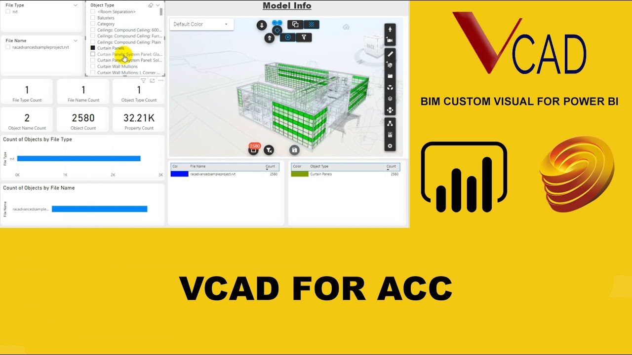 Vcad for ACC - Autodesk Construction Cloud® and Power BI integration