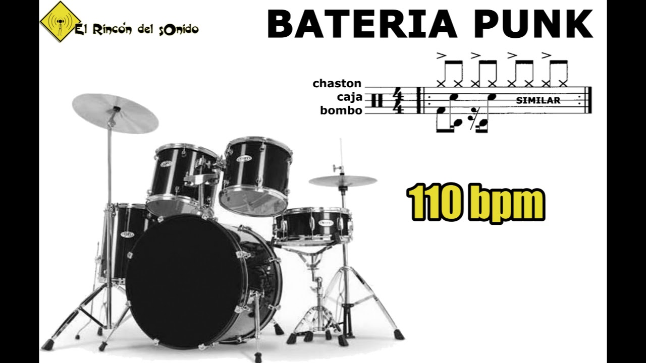 Bateria punk 110 bpm