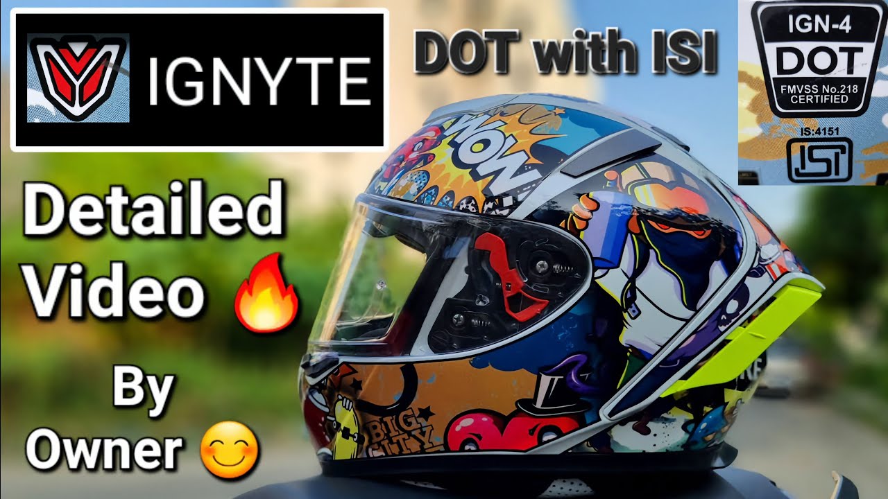 Ignyte IGN 4 Subway Surfer Graphic Helmet 😍 | Full Face Glossy Helmet 🔥 | Ignyte By Steelbird