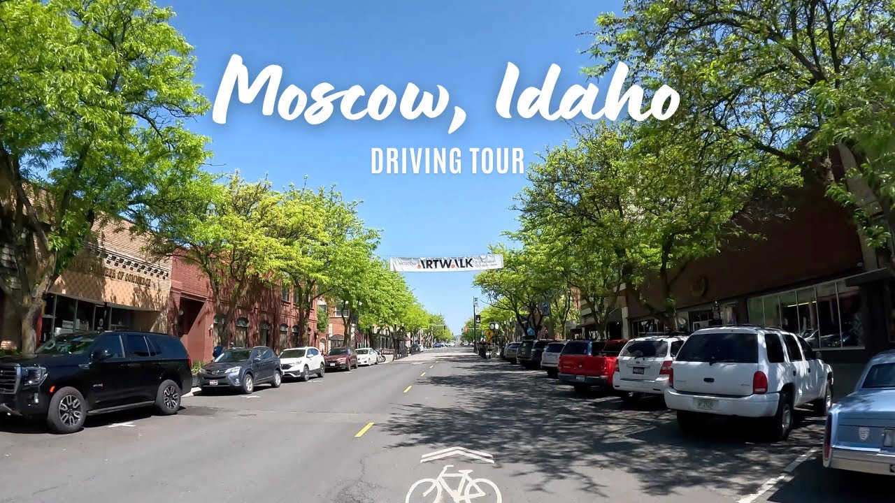 🌲 Downtown Moscow, Idaho Drive 🌲