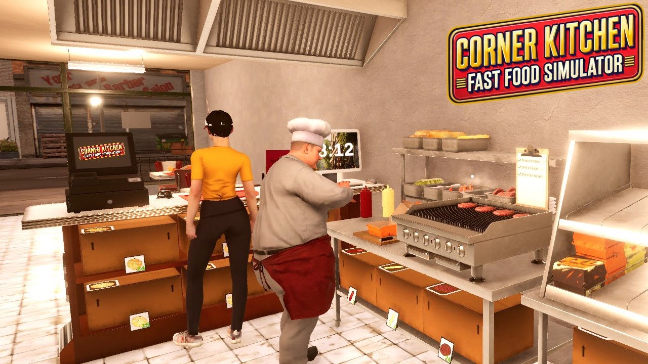 This RESTAURANT is starting to look AMAZING! | Corner Kitchen Fast Food Simulator Part 4