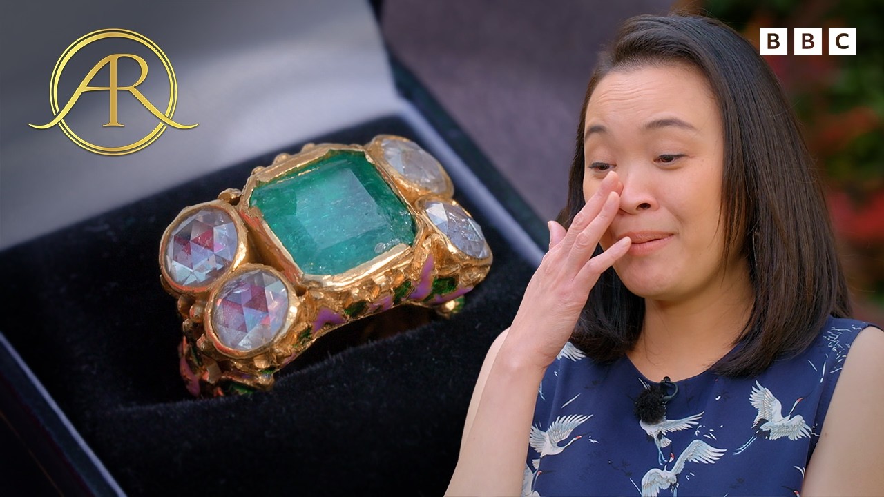 Emotional Reaction To Value Of 1940s Emerald And Diamond Ring | BBC Antiques Roadshow UK