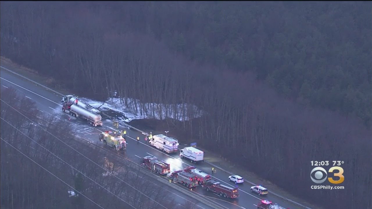 Atlantic City Expressway Reopens After Massive Tanker Truck Fire