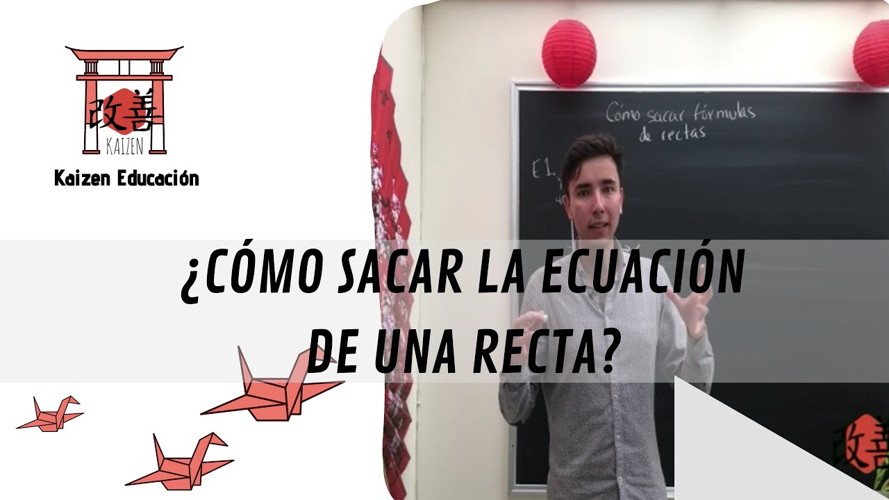 ECONOMÍA | CÓMO SACAR LA ECUACIÓN DE UNA RECTA
