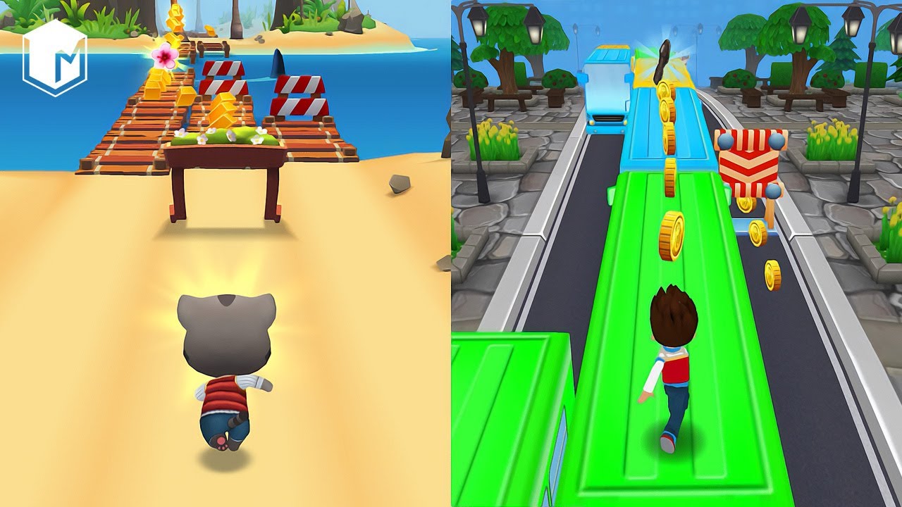 Who is the Best? Кто круче? Talking Tom or Ryder EXE? Subway Surf vs Talking Tom Gold Run
