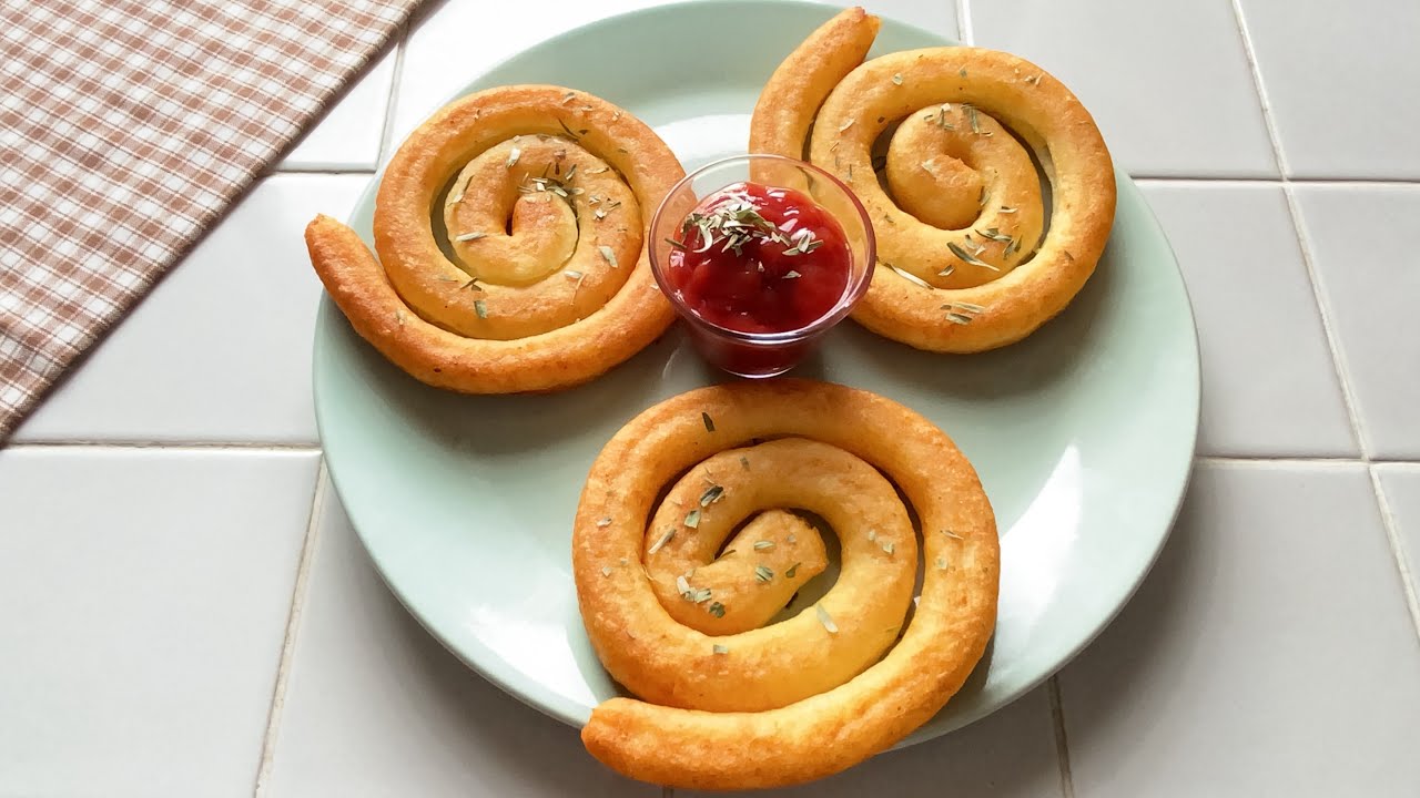 Spiral Mashed Potato Fries 🌀🍟🥔