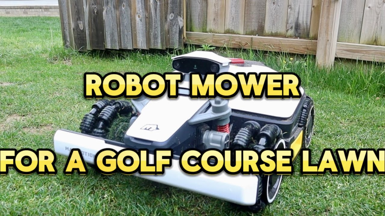 Robot Mower cuts LOW for a Golf Course Lawn Look (Mammotion Luba Mini)