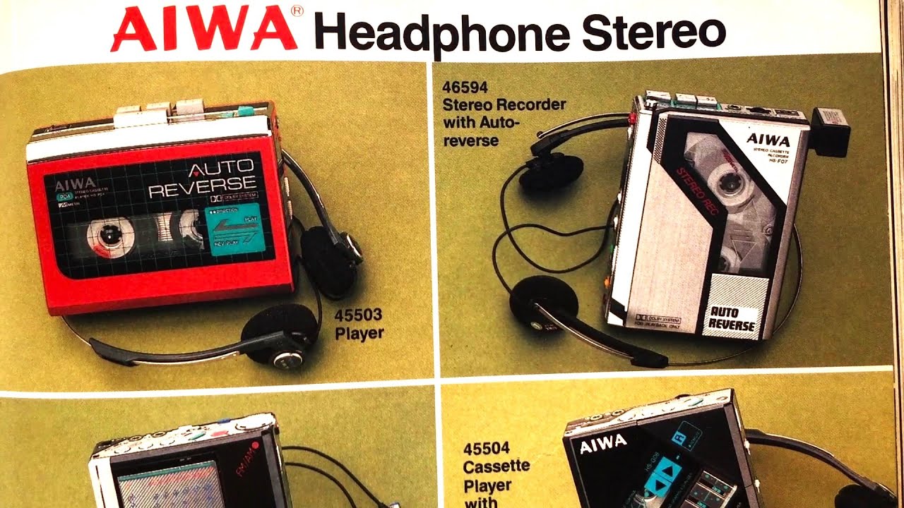 Catalog 1986 Cassette Player (Walkman) Sony WM-W800 CassetteBoy Aiwa HS-P04/ F07/G/J08, Philips CD10