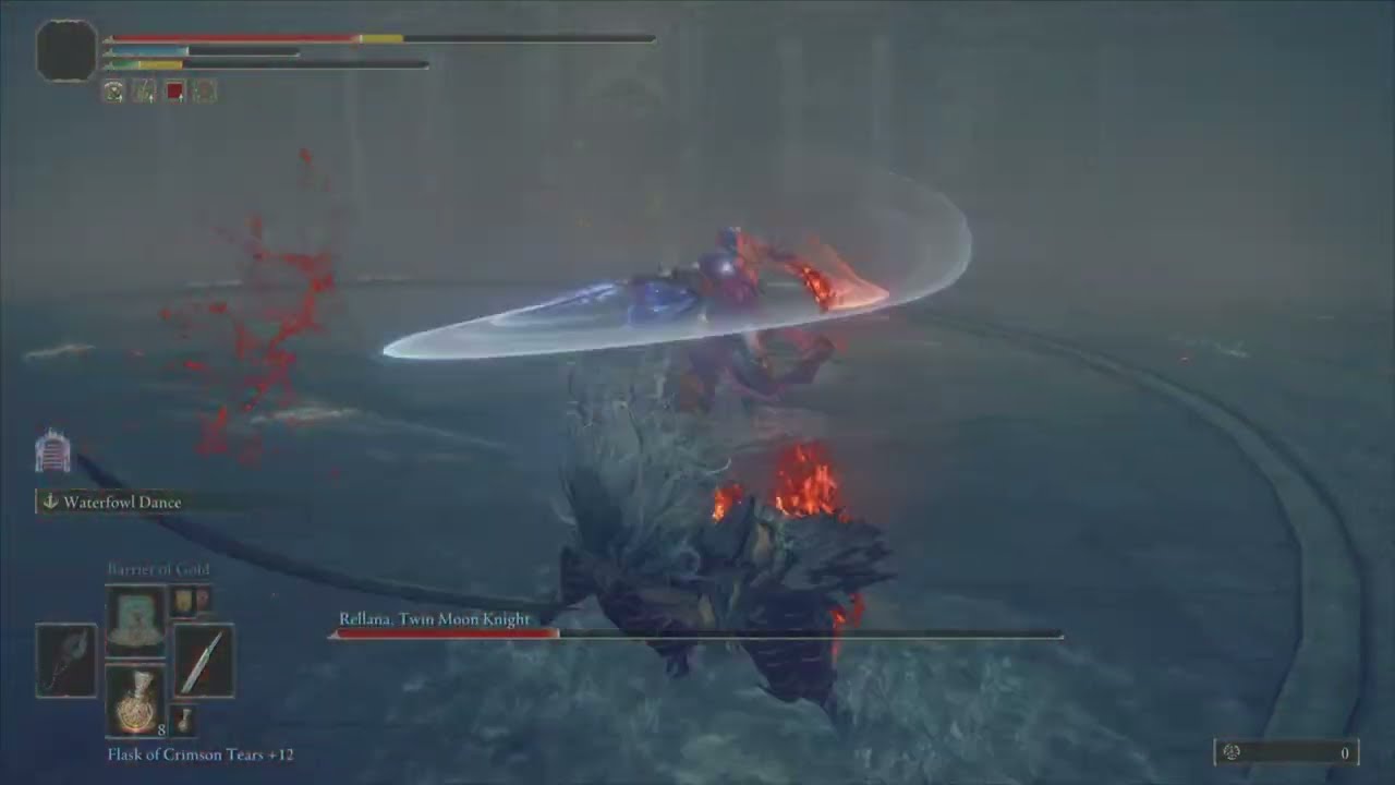 Elden Ring DLC - Defeating Rellana with Hand of Malenia Build (No summons)