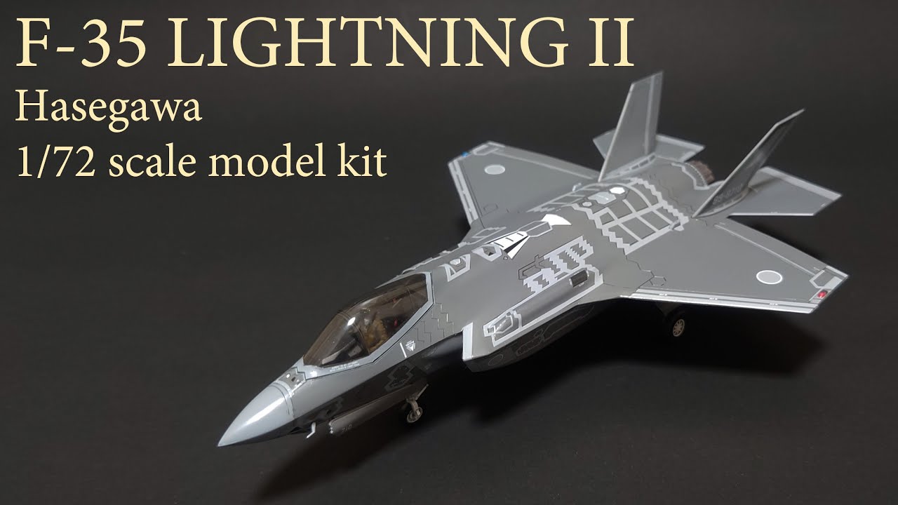 Building the Hasegawa 1/72 scale F-35 Lightning II