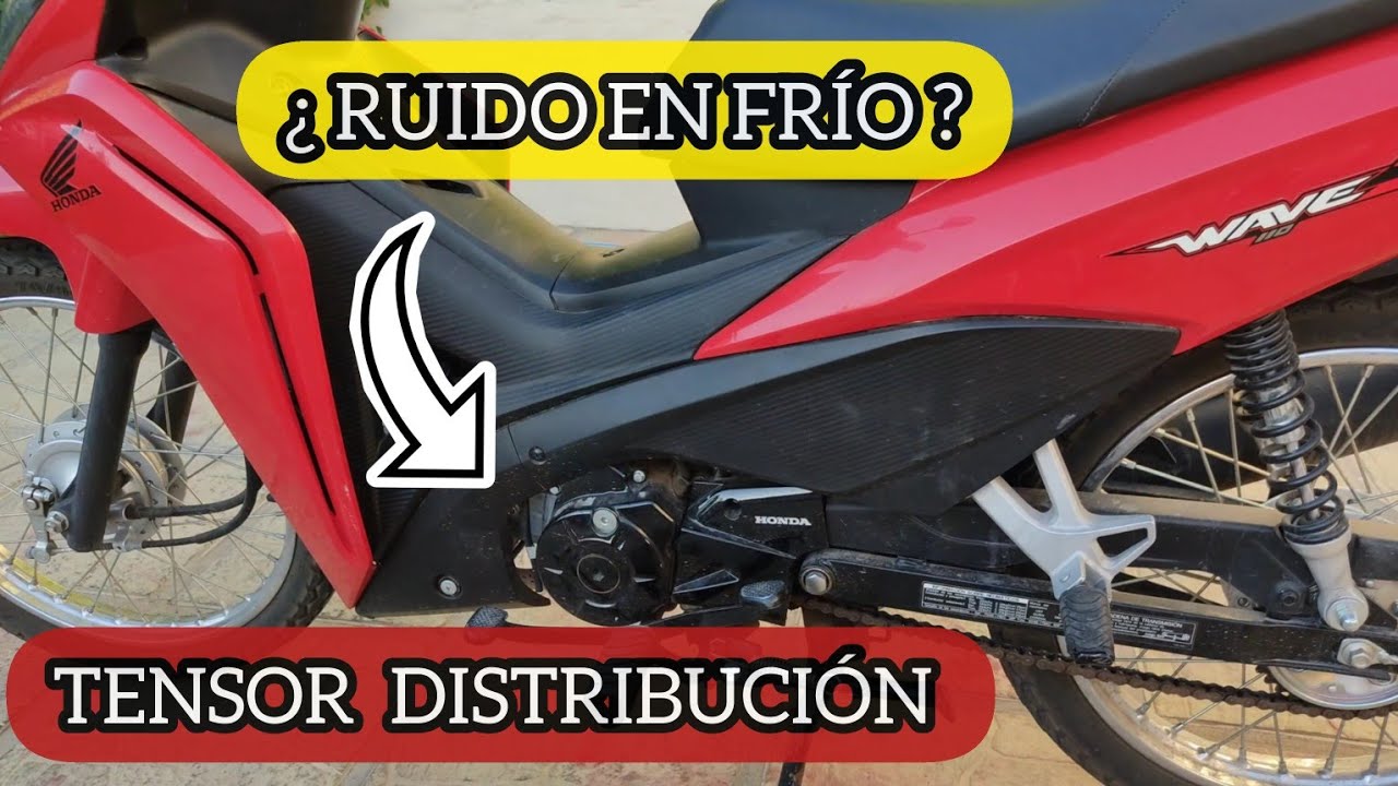 Honda WAVE 110 S RUIDO Golpe CADENA DISTRIBUCION Motor Frío