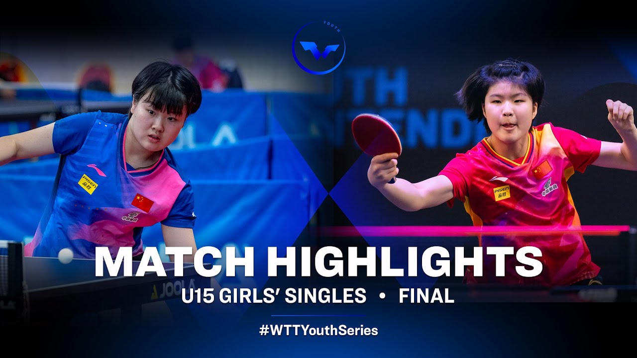 Jiang Yiyi vs Zhao Wangqi | U15 GS Final | WTT Youth Star Contender Podgorica 2024