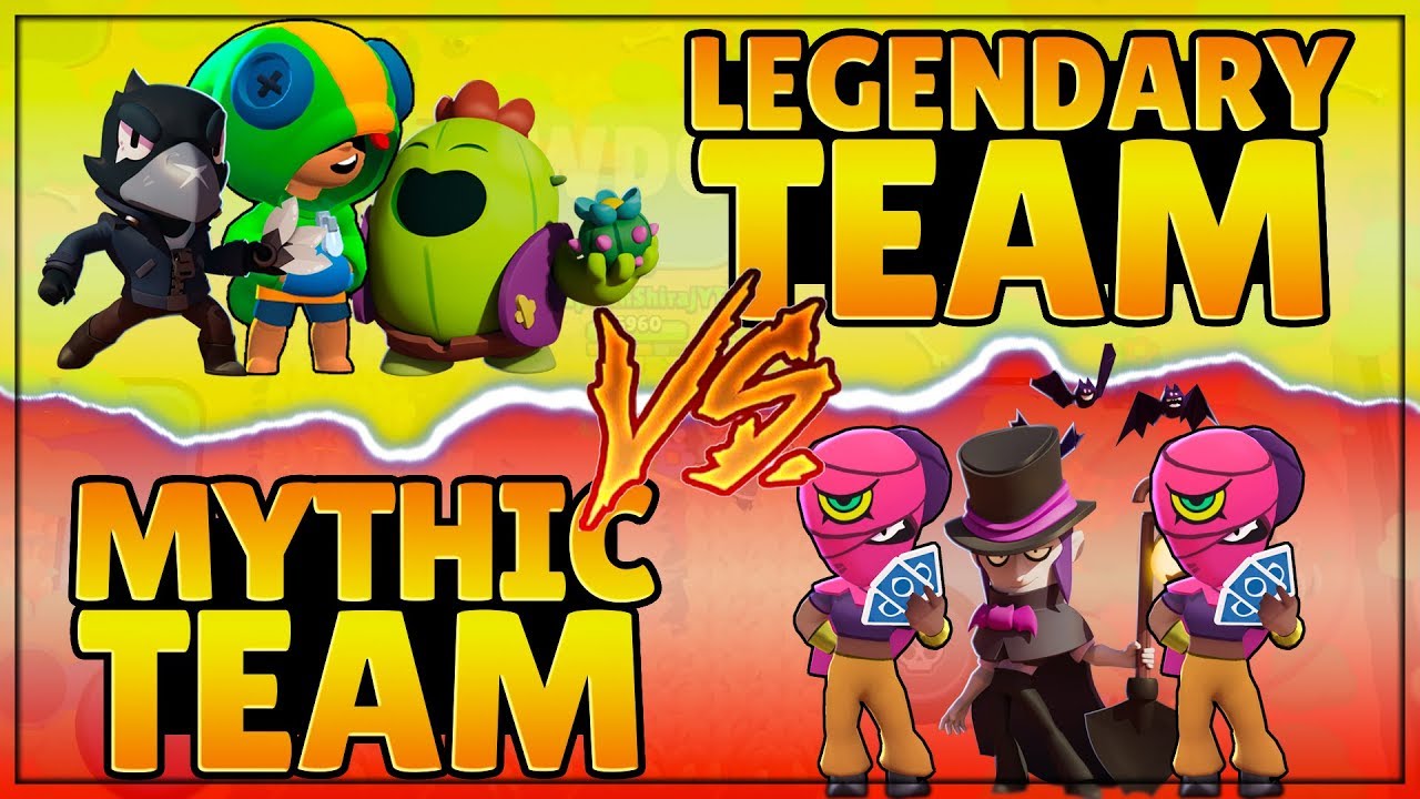 LEGENDARY TEAM VS MYTHIC TEAM IN SHOWDOWN | Brawl Stars Gameplay