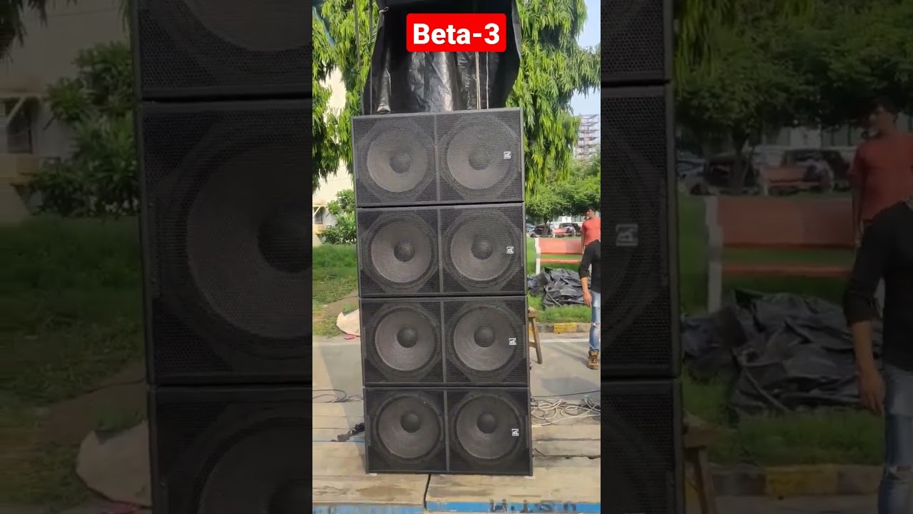 Beta-3 Line Array Testing #shorts #shortsvideo #djshorts #anshvlogs #mastermindansh #ytshorts