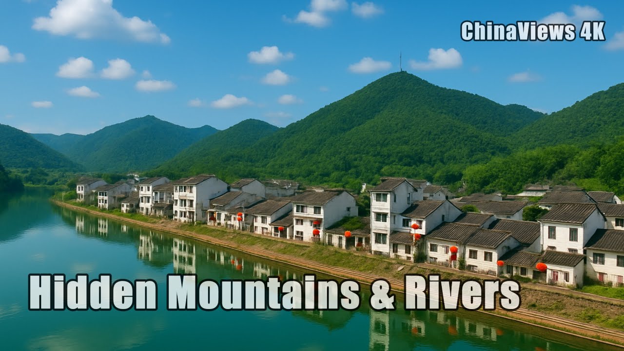 POV Boat Ride Through China’s Hidden Ancient Villages&Scenic Mountains#chinatravel #beautifulnature