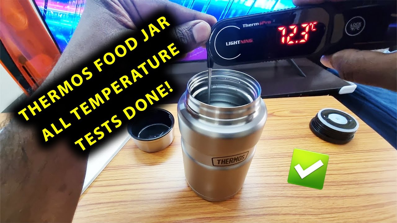 Thermos Stainless King Vacuum-Insulated Food Jar Review: Leak | Hot | Cold | Ice Cubes Test Done! ✅