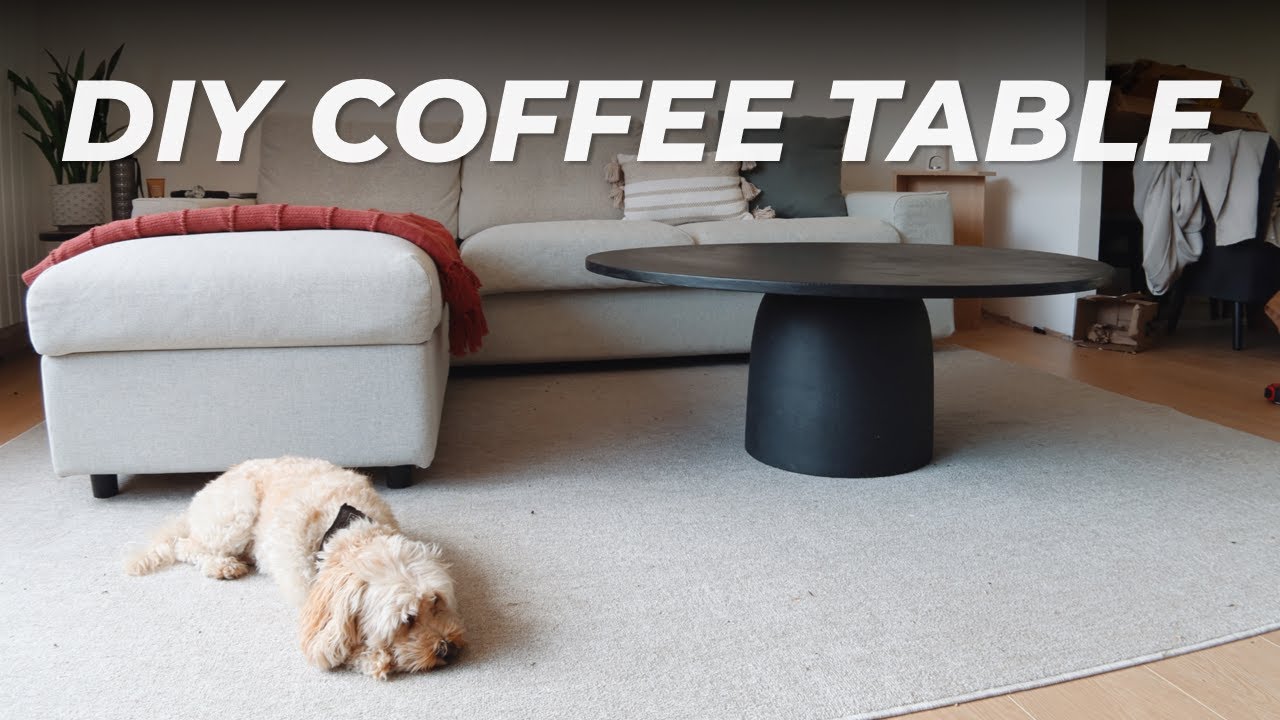 DIY Pedestal Coffee Table | Modern Furniture On A Budget