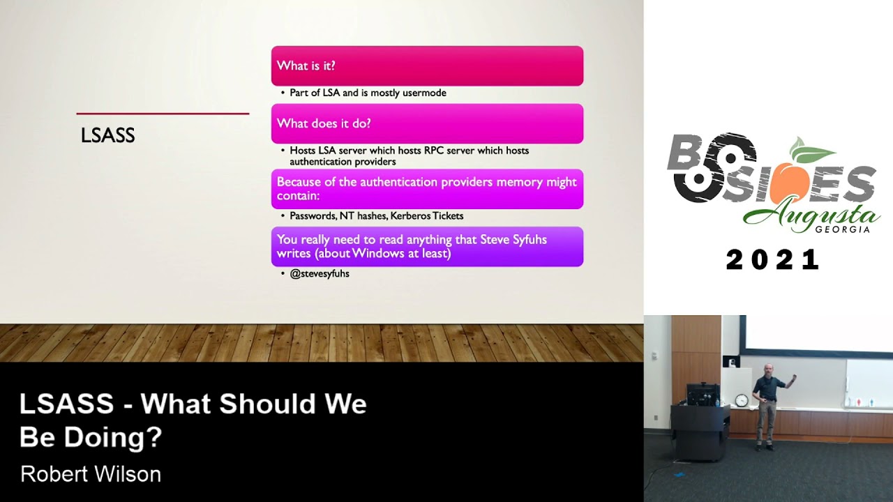Robert Wilson - LSASS - What should we be doing?