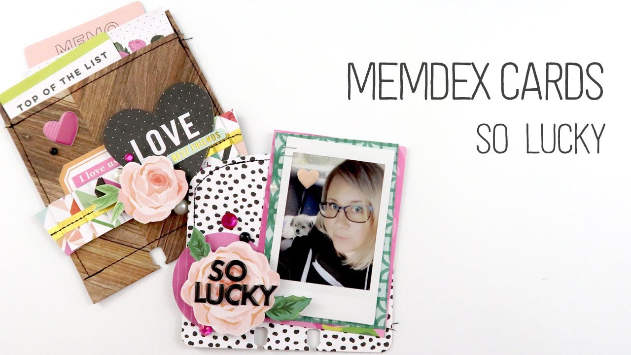 MemoryDex Cards Process // So Lucky // Pink Paislee