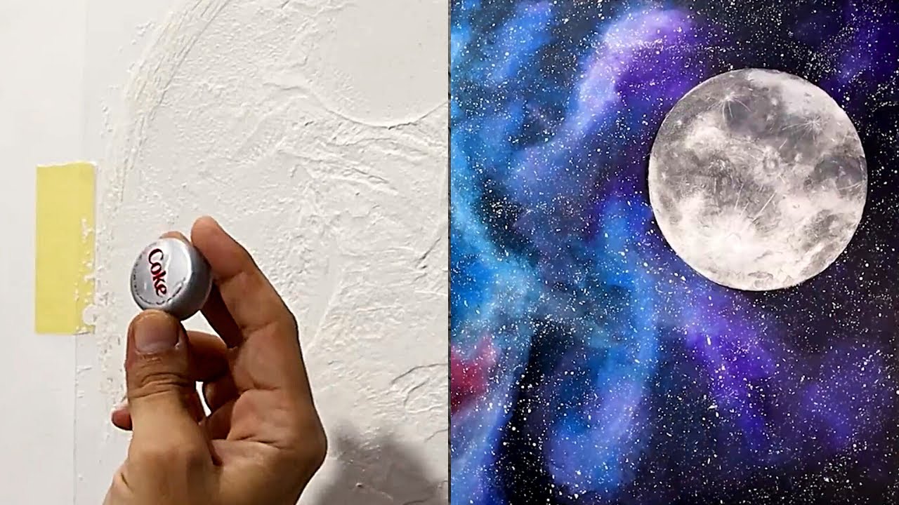 Как сделать заметное украшение луны с рисунком Галактики 🌌