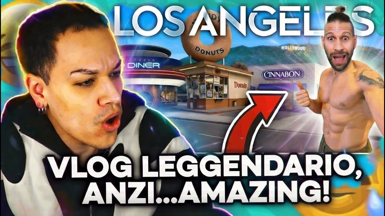 REAGISCO a THOMAS HUNGRY che droppa UN VLOG LEGGENDARIO, anzi AMAZING! a LOS ANGELES! | ILNOIZTV