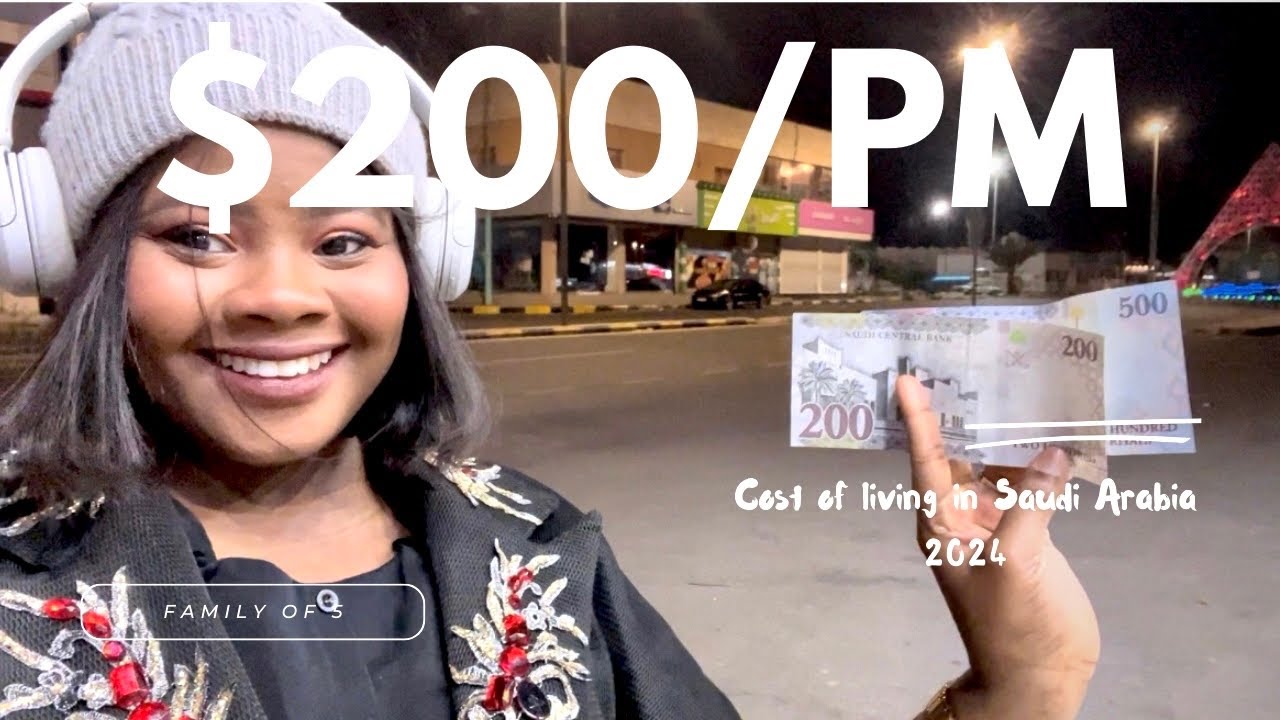 $200 MONTHLY GROCERY SHOPPING FOR A FAMILY OF 5 IN THE MIDDLE EAST (SAUDI ARABIA) || COST OF LIVING