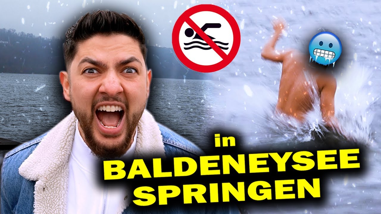 Verlierer springt in den See ⎮ Eiskaltes Wasser ⎮ Challenge sein Vater