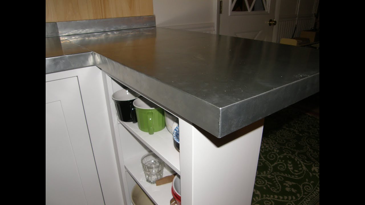 Kitchen Remodel - PART 3 - Zinc Counter Top with Backsplash