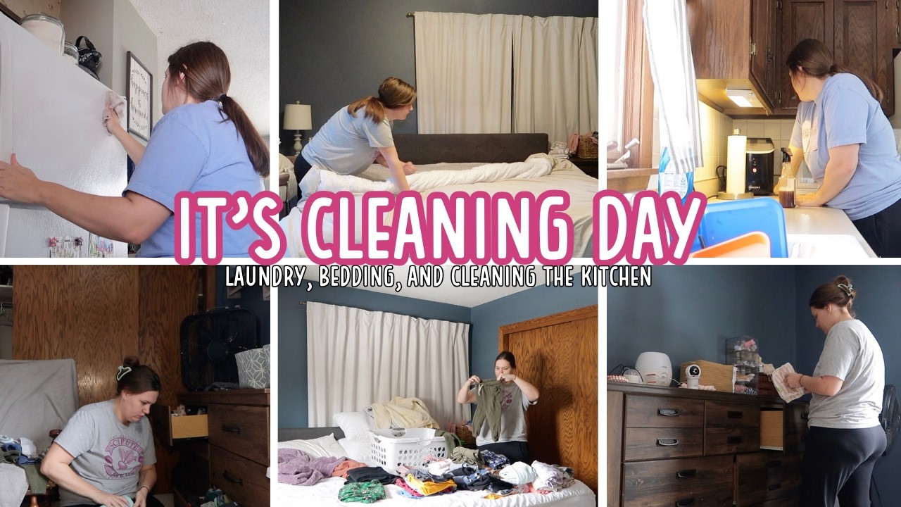 It's Cleaning Day! Day in the life of a stay at home mom