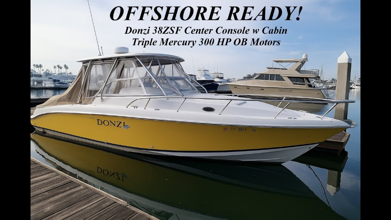 2004 Donzi 38 ZF High-Performance Center Console Boat for Sale in CA by South Mountain Yachts