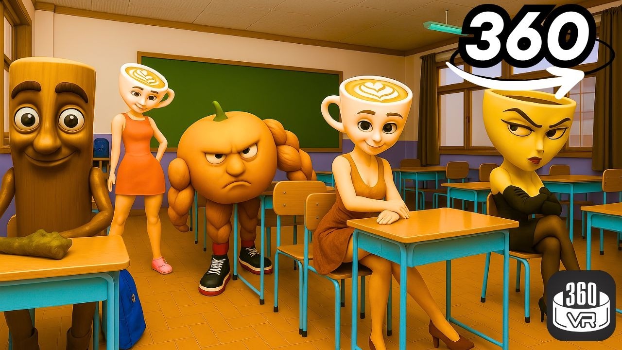 360° — Балерина Капучина попала в беду с плохими парнями. Но кто её спасёт? | VR 4K