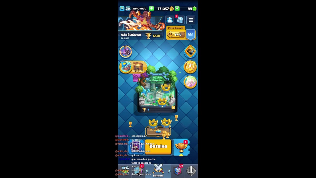 SAI DESSA ARENA + MEGATORNEIO! - Clash Royale Live