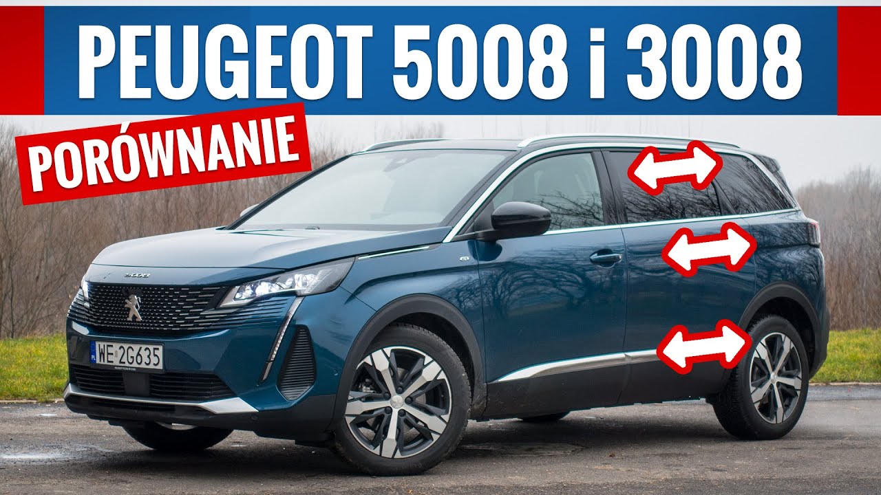 Peugeot 5008 po liftingu 2021 - kr&oacute;tkie por&oacute;wnanie z 3008