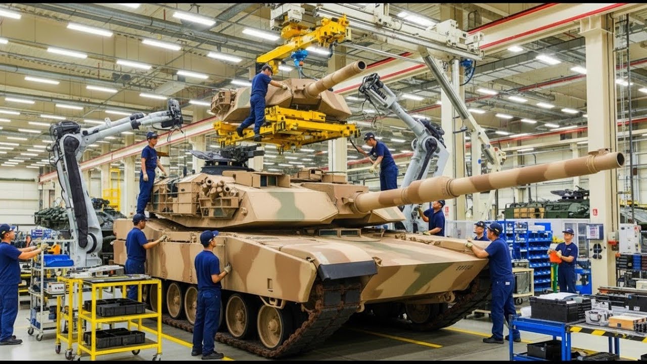Inside Billion Dollar Tank Factory: Full Birth of the U.S. Army M1A2 SEPv3 Abrams Main Battle Tank