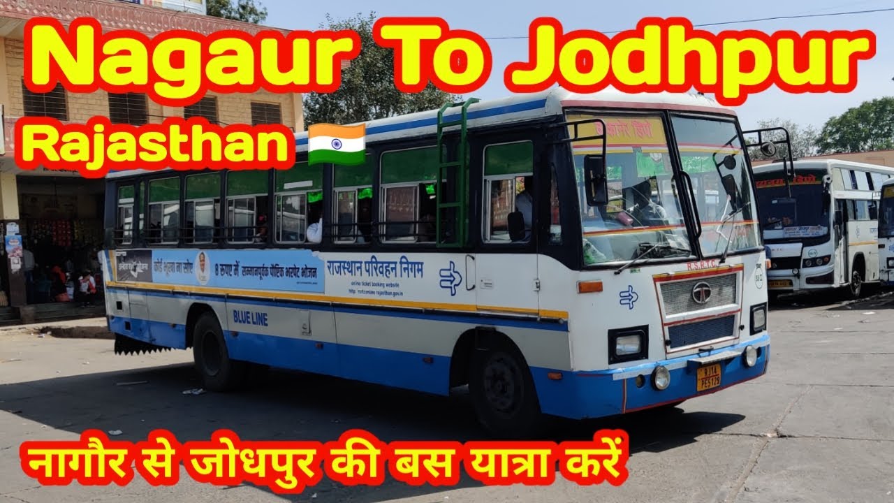Bus Journey From Nagaur To Jodhpur Rajasthan Roadways bus Ki Yatra Road #bus #journey #rajasthan