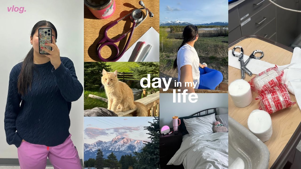 MED DIARIES | day in my life as a 3rd year med student 🌱 rural rotation, runs + slow living