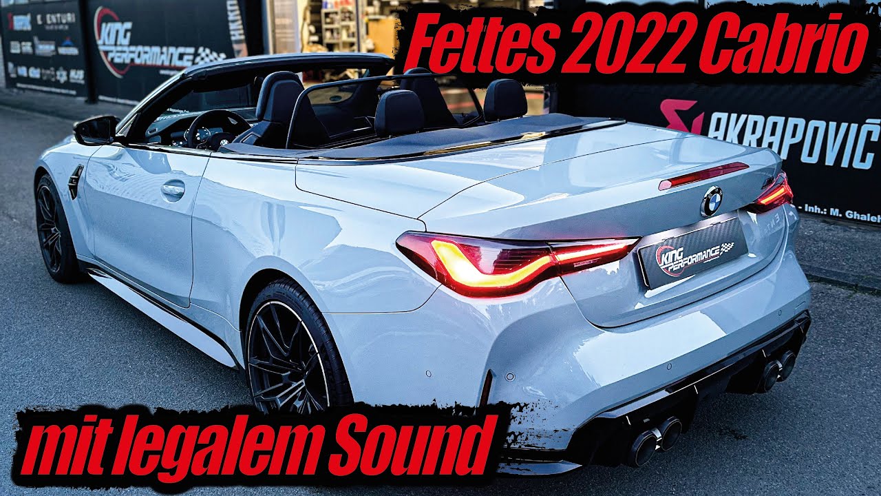 NEUWAGEN Cabrio direkt getuned ! AKRAPOVIC Slipon Titan Abgasanlage passend für BMW M4 G83 Comp.