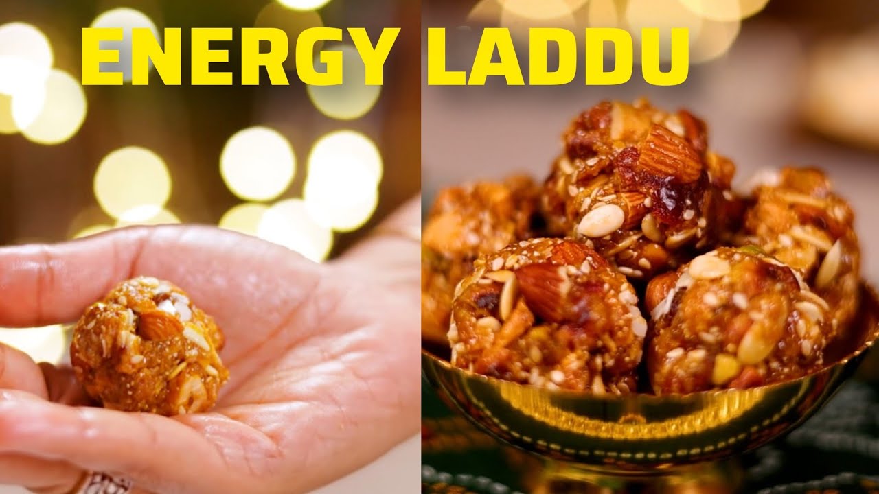 No Sugar Energy Laddu 😋 | Dry Fruits Laddu Recipe | Healthy Sweet