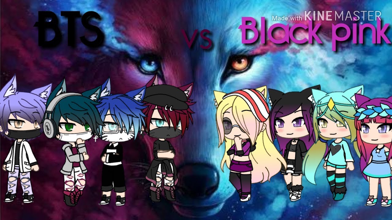 Batalla de canto chicos vs chicas BTS vs Black pink //Gacha life// Especial 3K subs