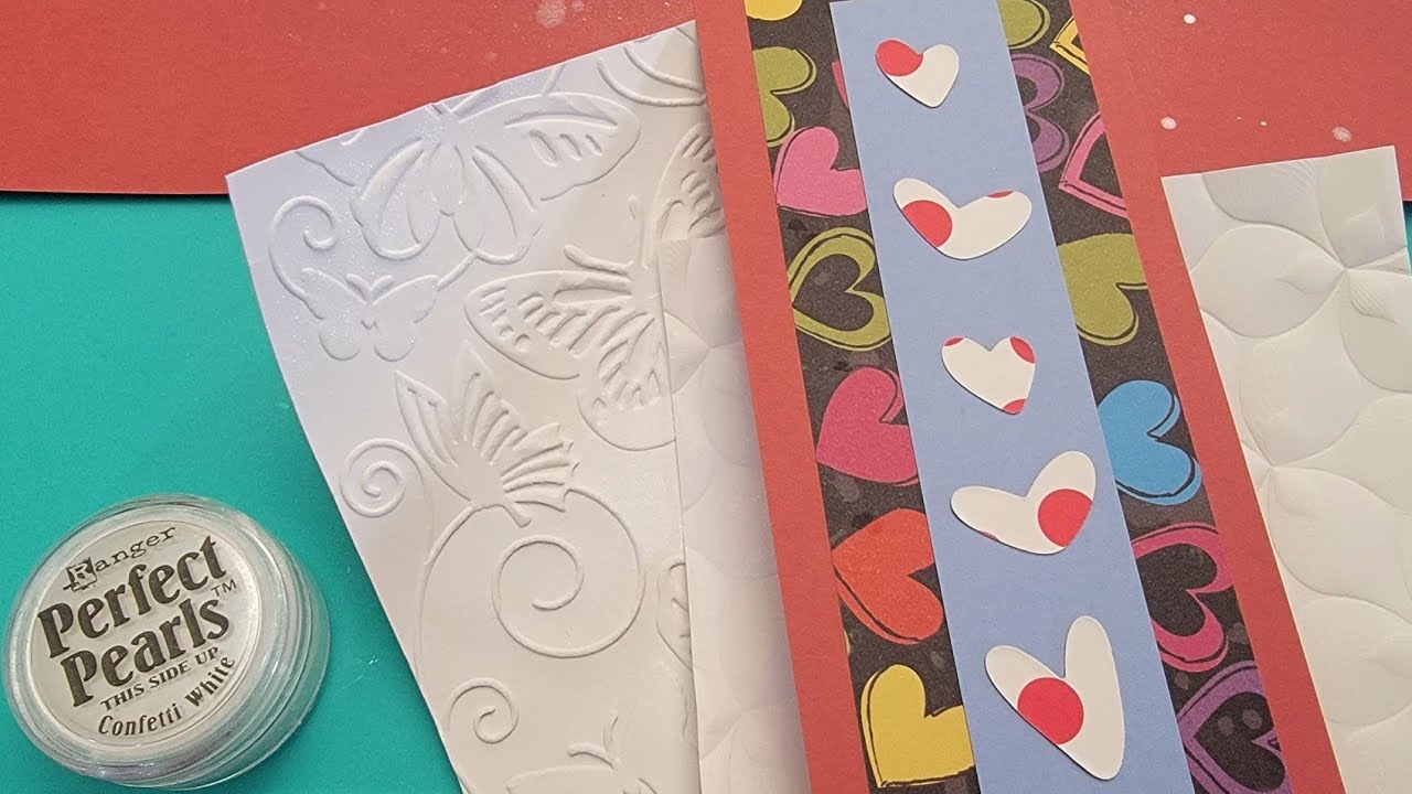 Hearts Bookmark and Perfect Pearls 