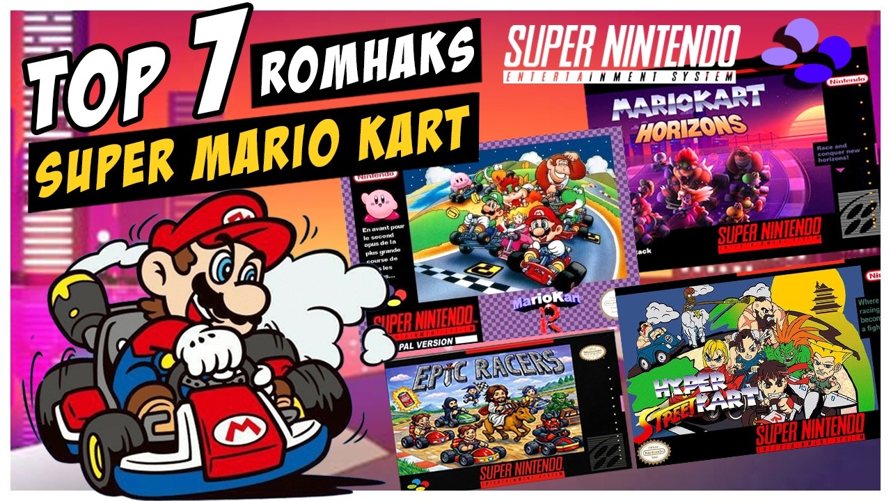 Top 7 Melhores Romhacks de Mario Kart para Super Nintendo