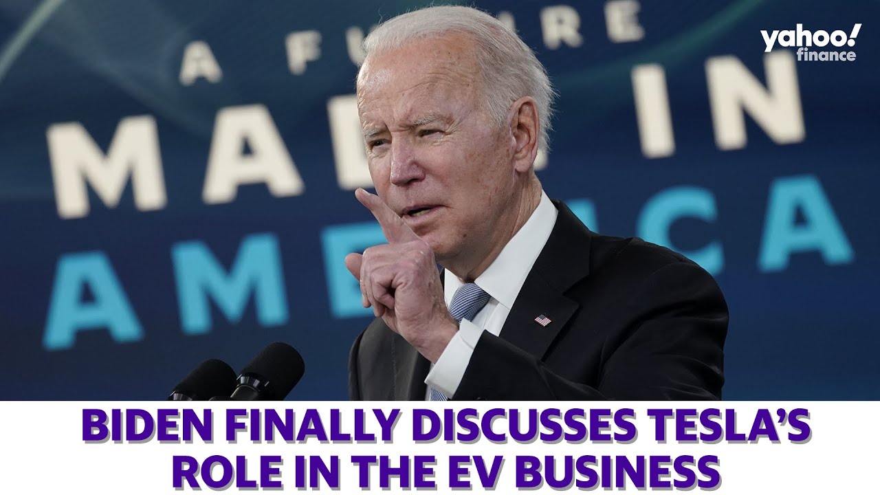Biden finally discusses Tesla's role in the EV industry