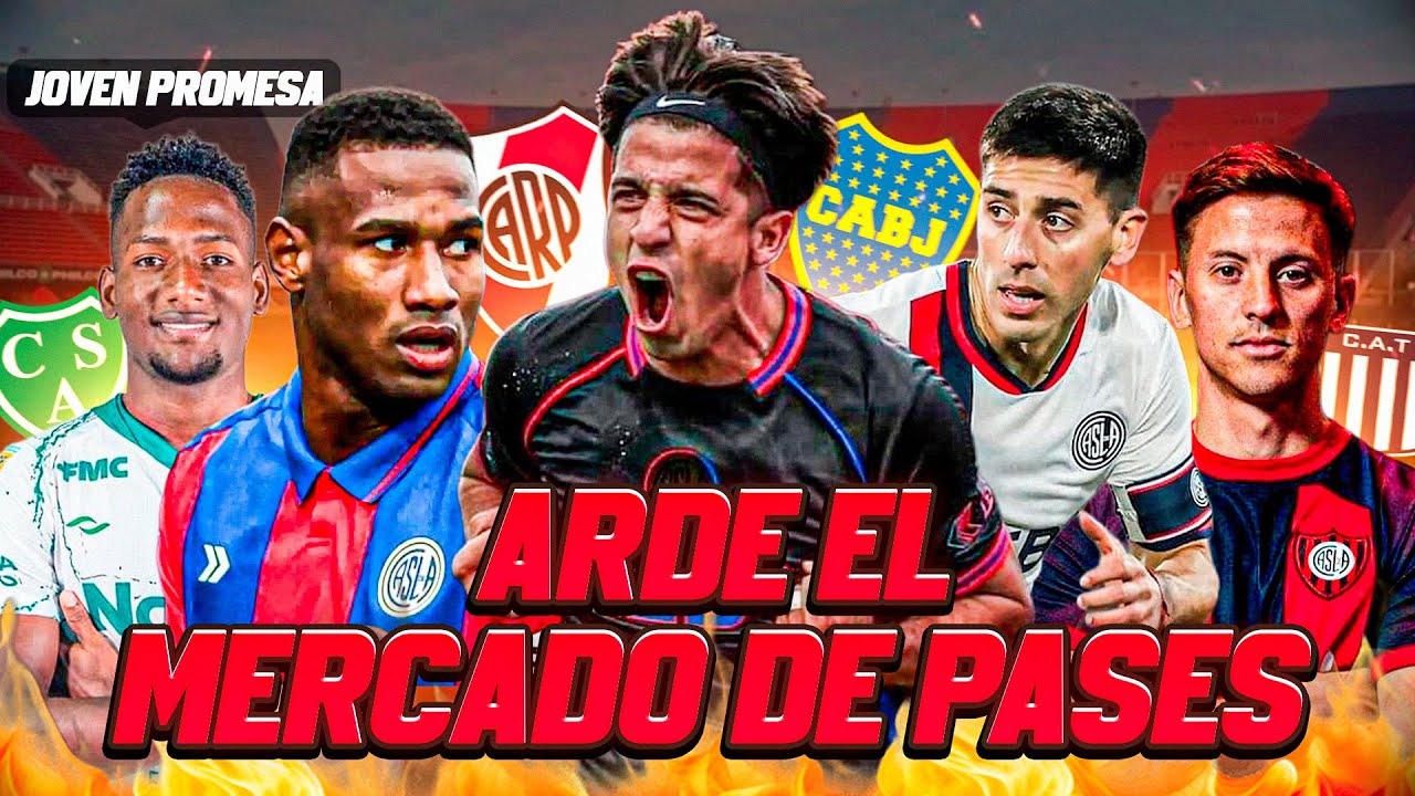ARDE el MERCADO DE PASES en SAN LORENZO: RIVER y BOCA BUSCAN 3 JUGADORES + LOS INTERESADOS DE AYUDE