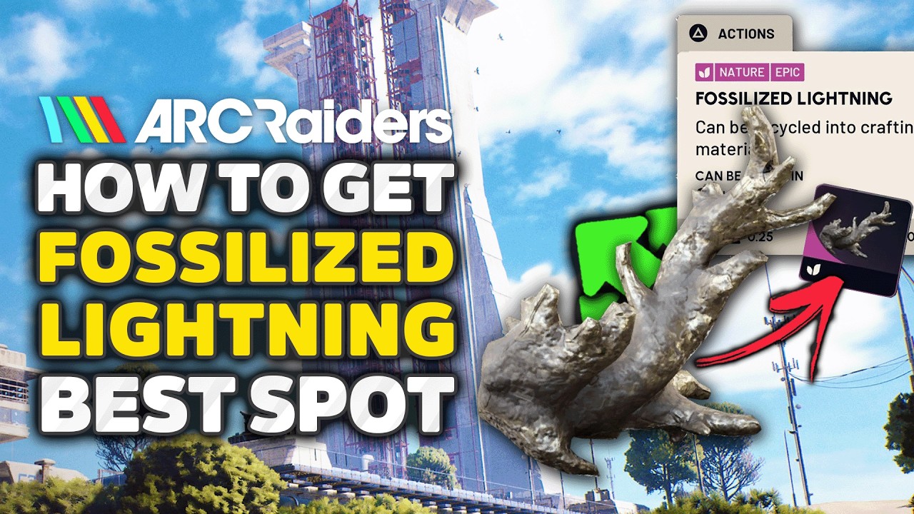 ARC Raiders: ЛУЧШИЙ способ фарма окаменевшей молнии &mdash; получаем 15-20 штук за заход!
