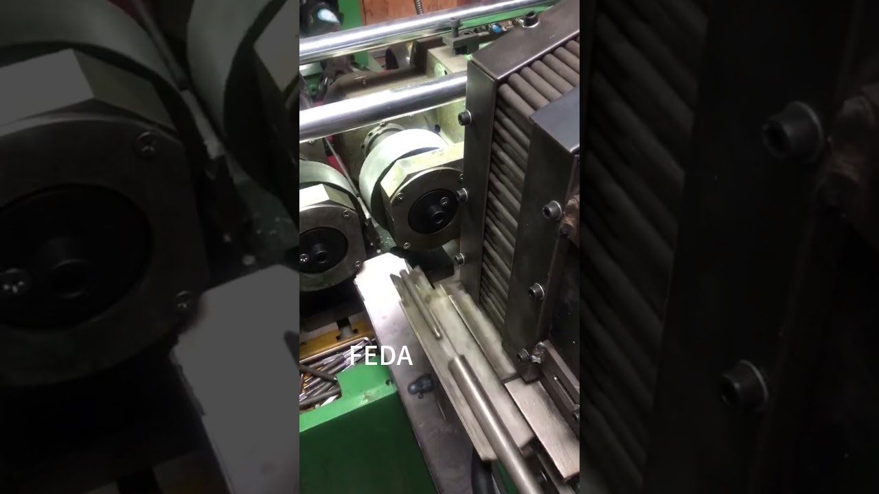 FEDA customized automatic feeder with thread rolling machine #machine #auto #custom #factory #cnc