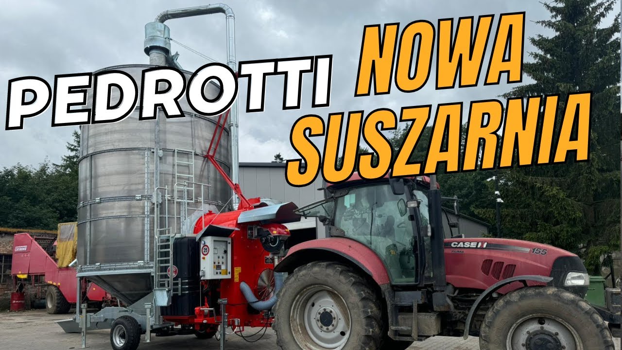 Pierwsze uruchomienie nowej suszarni Pedrotti Large Maxi 250 T.  Sprzedaż internetowa dla widzów.