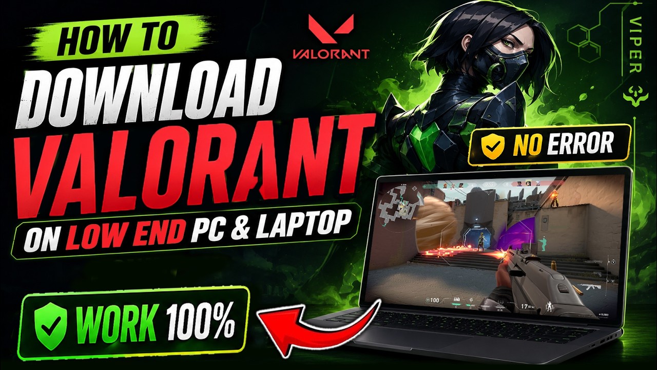 How To Download Valorant On Low End PC & Laptop 2026 | New Update No Error