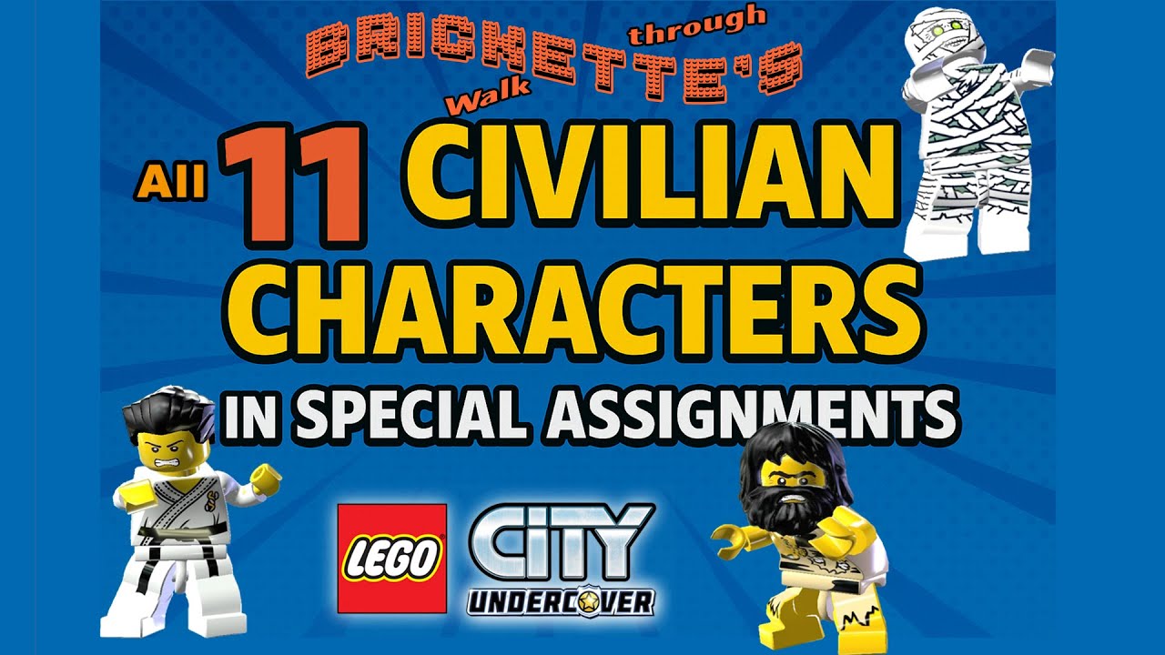 All 11 Civilians Locations in Special Assignments - How to Find them in LEGO City Undercover